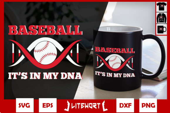 Baseball It’s in My DNA Funny Player