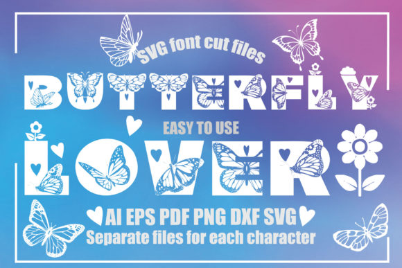 Butterfly Lover Font Set