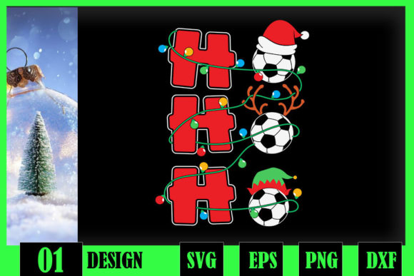 Christmas Lights Ho-Ho-Ho Soccer