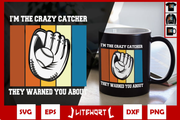 Crazy CatcherBat Baseball Lover