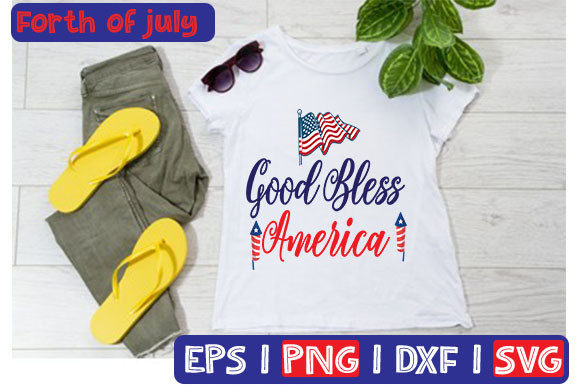 Good Bless America Typography