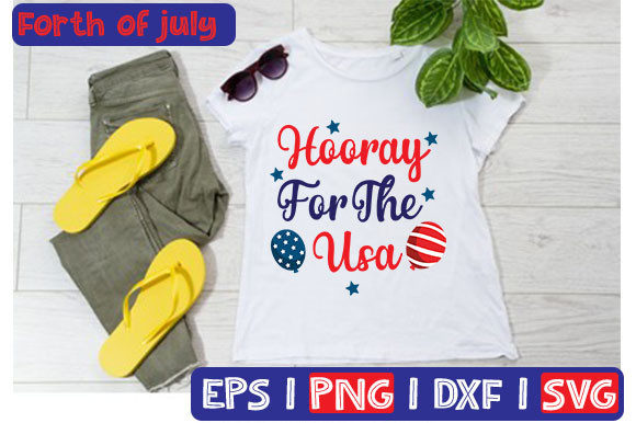 Hooray for the USA Typography