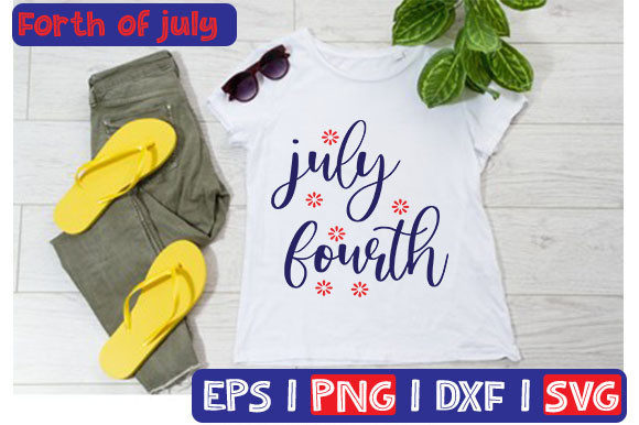 July Fourth Typography