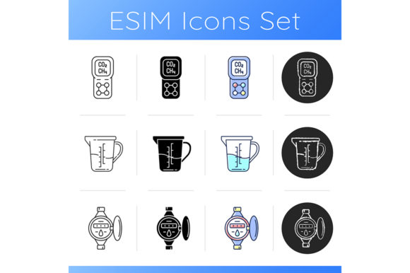 Measurement Tools Icons Set