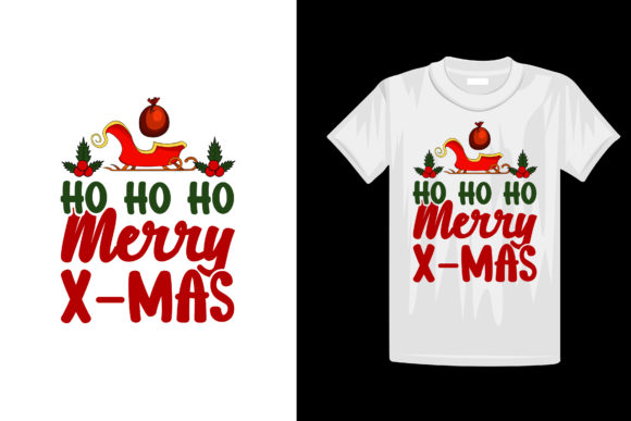 Merry Christmas T-shirt Design Template