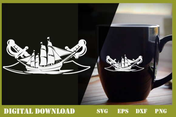 Pirate Ship Nautical Pirates Sail Boat