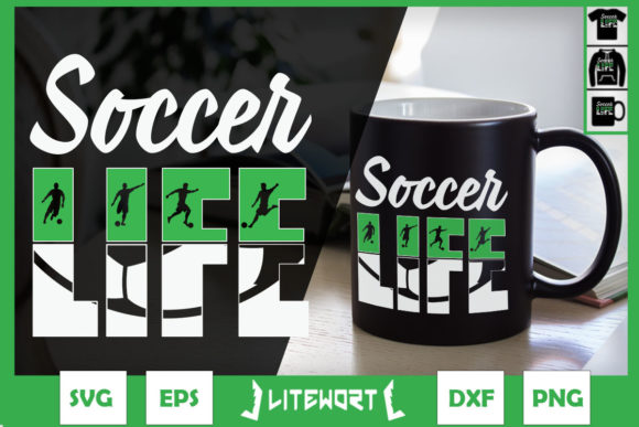 Soccer Life Soccer Player Silhouette