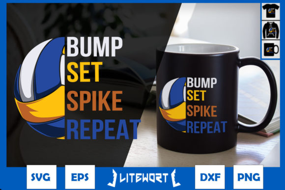 Volleyball Bump Set Spike Repeat